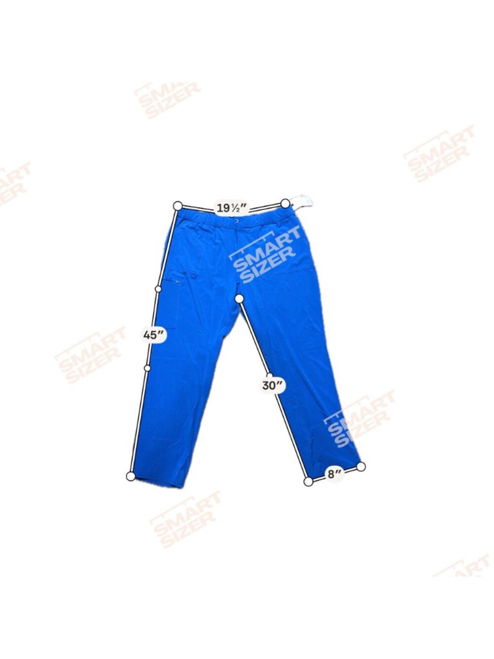 Cherokee Workwear Scrub Lot 3 Pairs 2XL Originals Allura Teal Royal Blue NEW - Picture 10 of 16